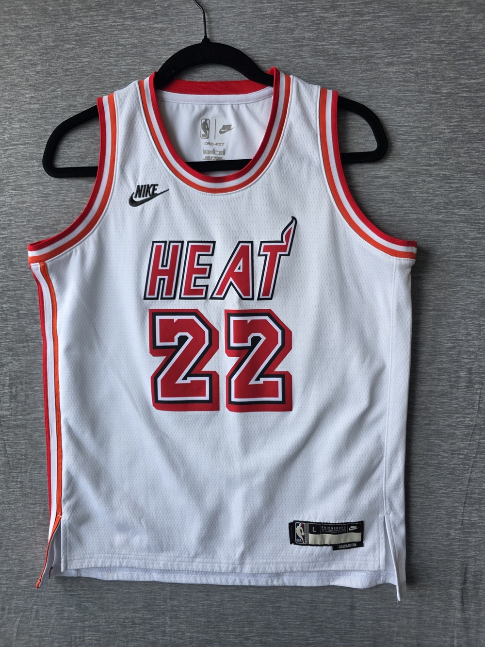 Nike Jimmy Butler #22 Miami Heat Classic Edition Swingman Jersey White Large